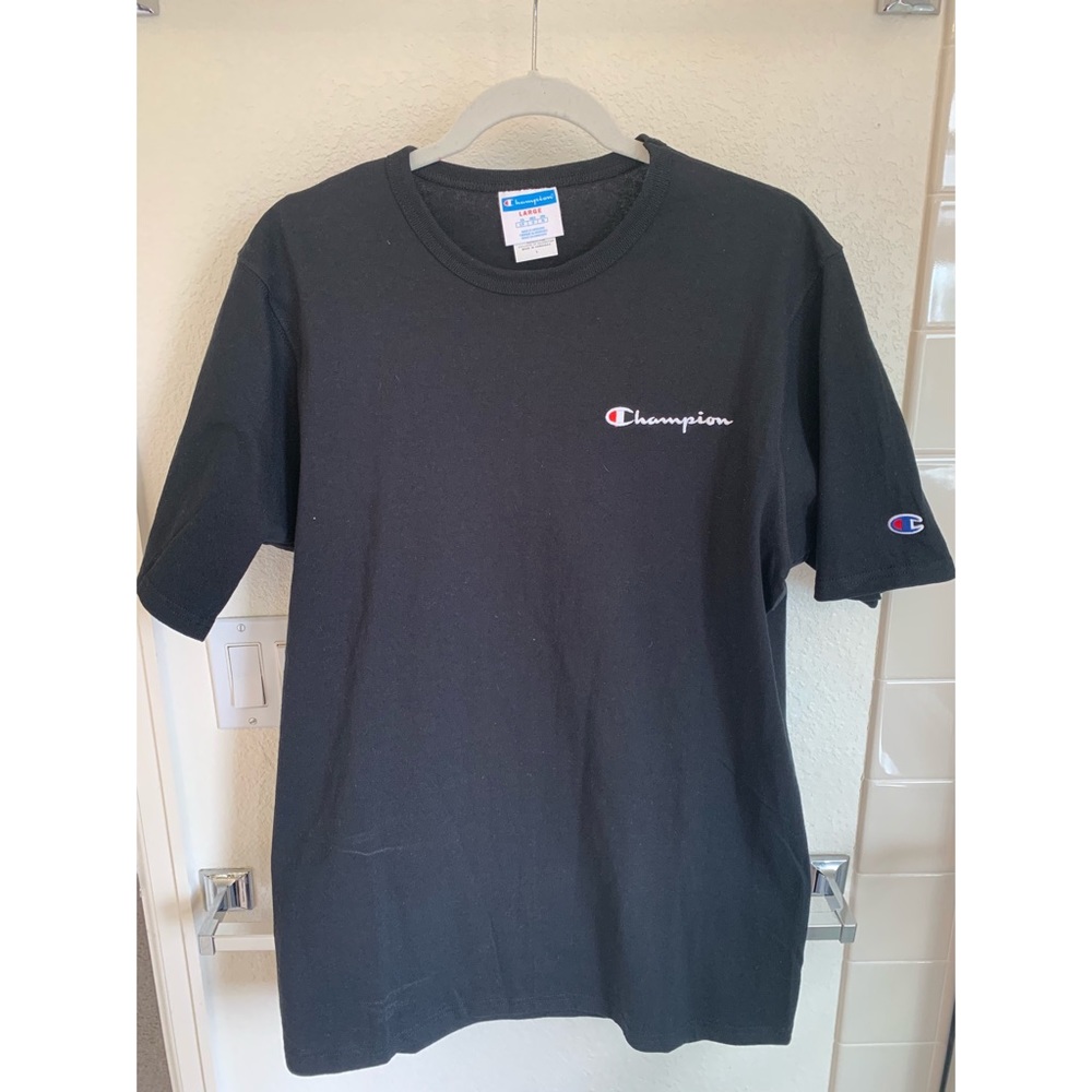 Black Champion Tee Shirt